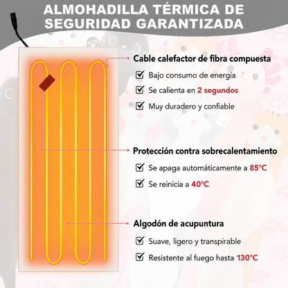 Cojín Térmico de Calor Ajustable