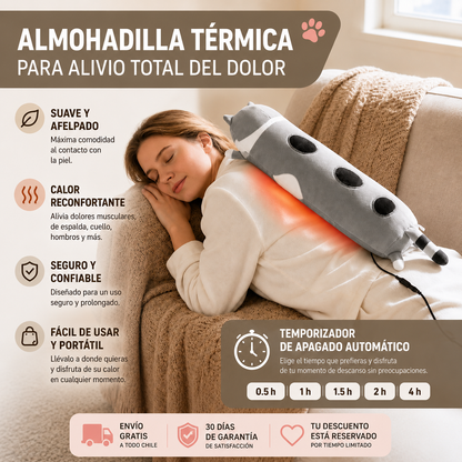Almohadilla Térmica de Calor Ajustable